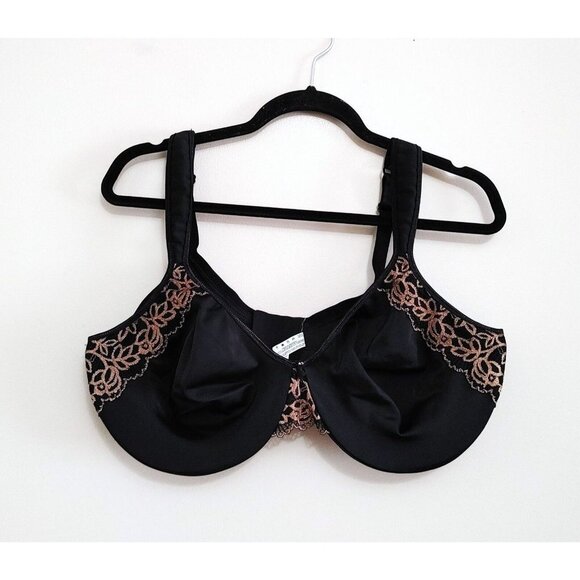 WonderBra No Poke Underwire Bra Style W1983  Black Plus Size 44DD - Picture 1 of 3